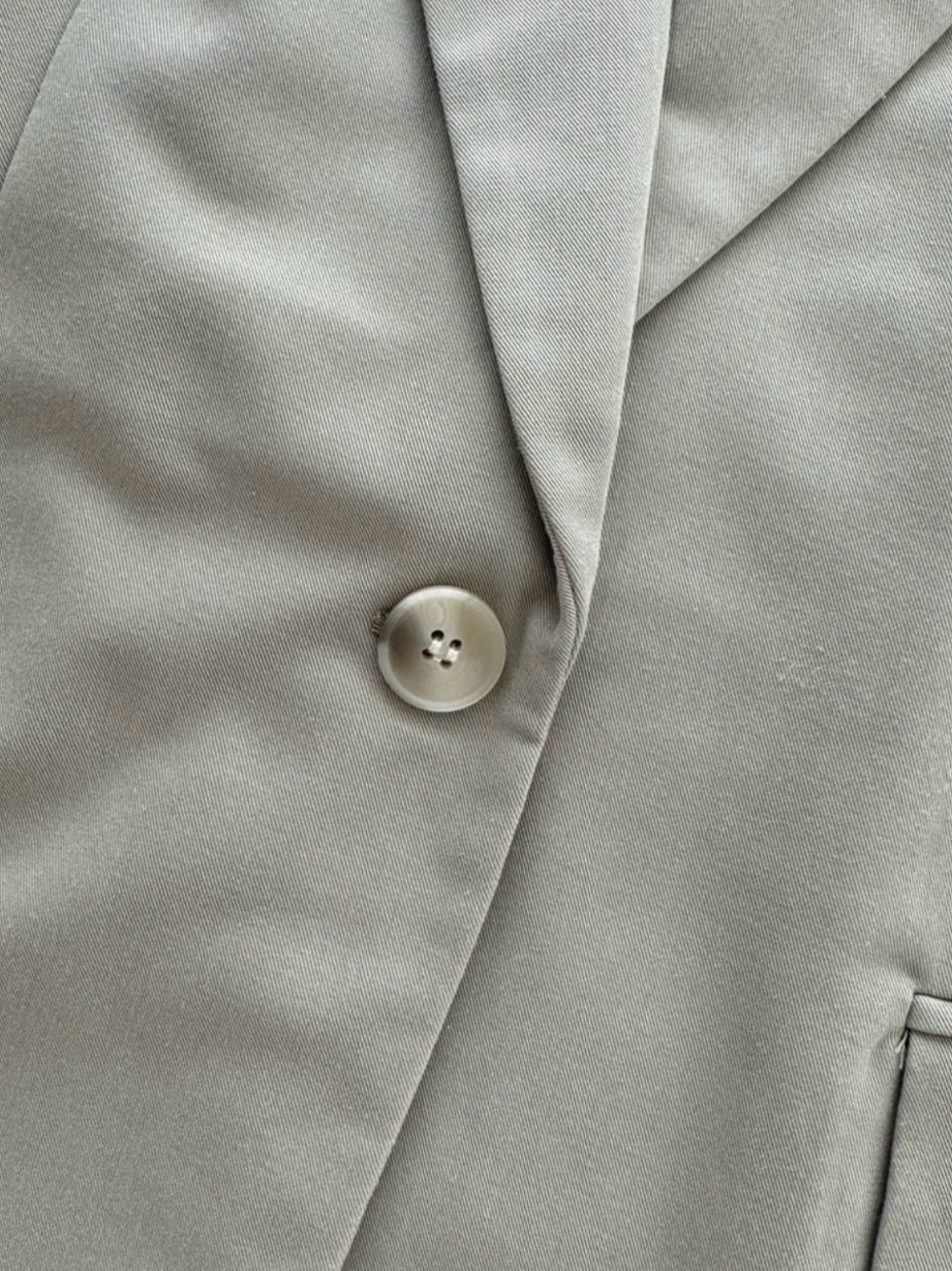 H&M Light Sage Single-Button Women's Blazer - Picture 9 of 14